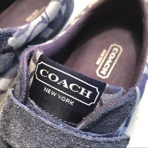 Coach Priya Blue Denim Monogram Sneakers Size 7